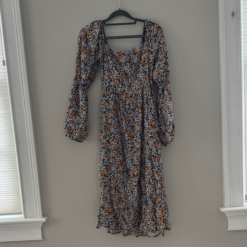 Floral Long Sleeve Dress